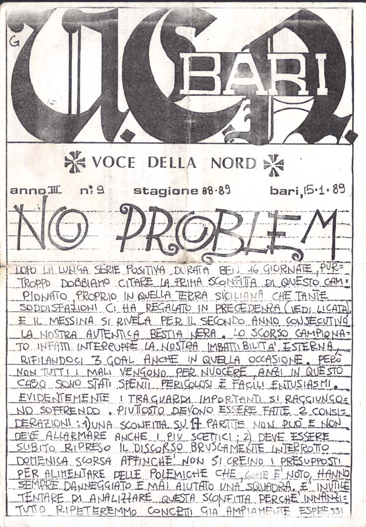 Voce della Nord 15/01/1989 pagina 1