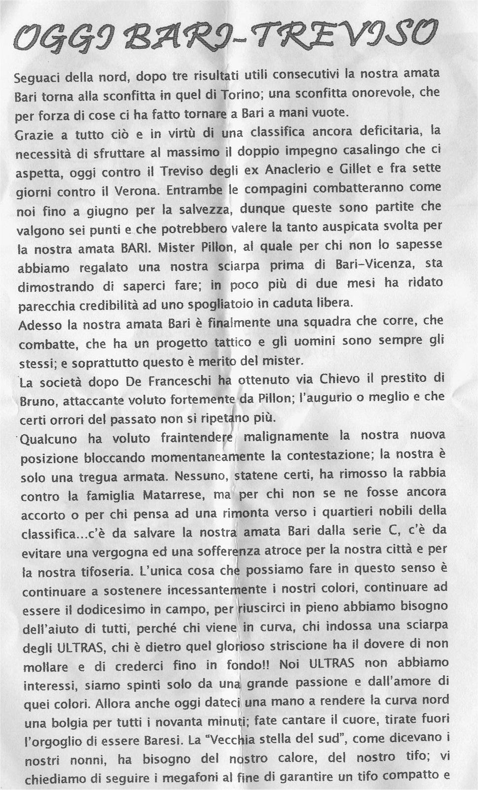 Bari-Teviso 03-04 pagina2