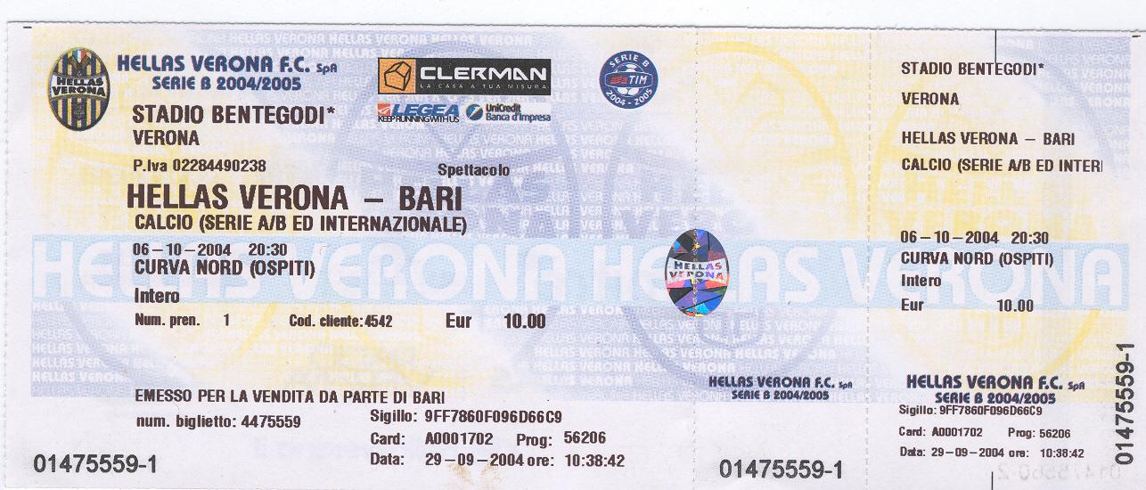 Verona-Bari 04-05