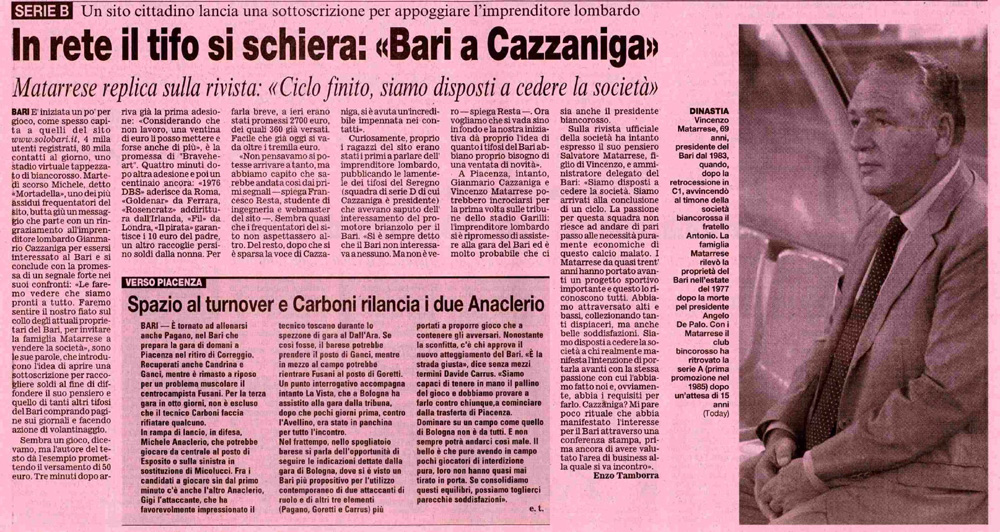Gazzetta dello Sport - 10/2/06