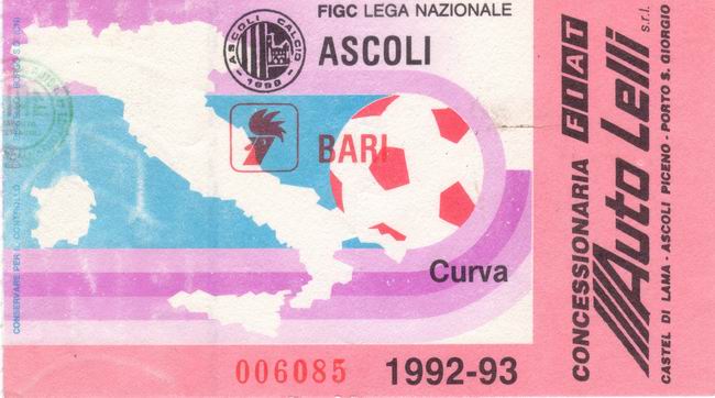 Ascoli-Bari 82-83