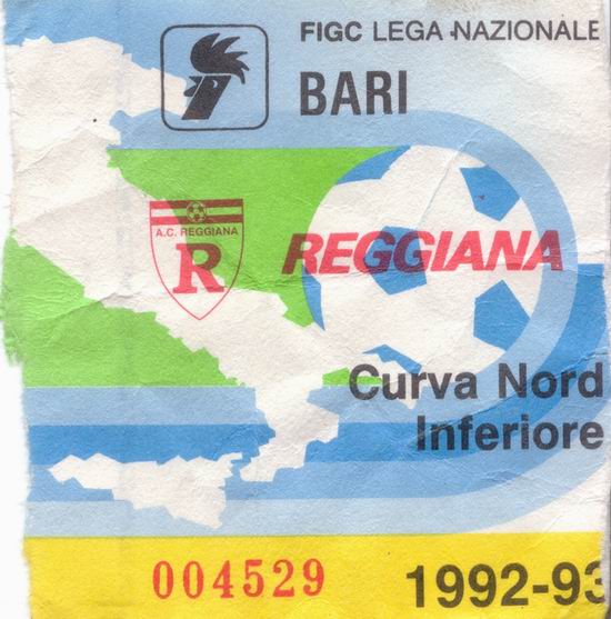 Bari-Reggiana 1992/93