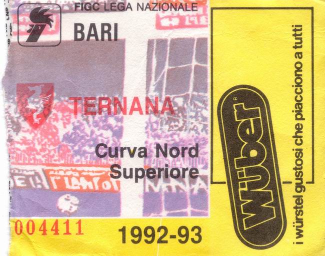 Bari-Ternana 1992/93