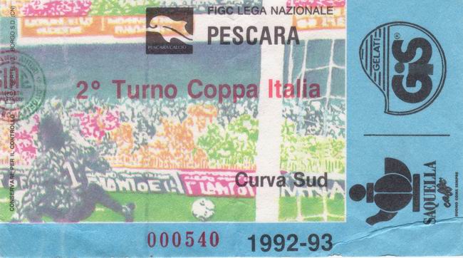 Pescara-Bari 92-93