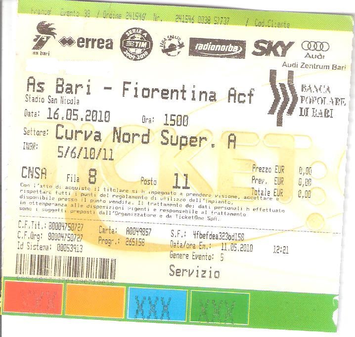 Bari-Fiorentina 2009-2010