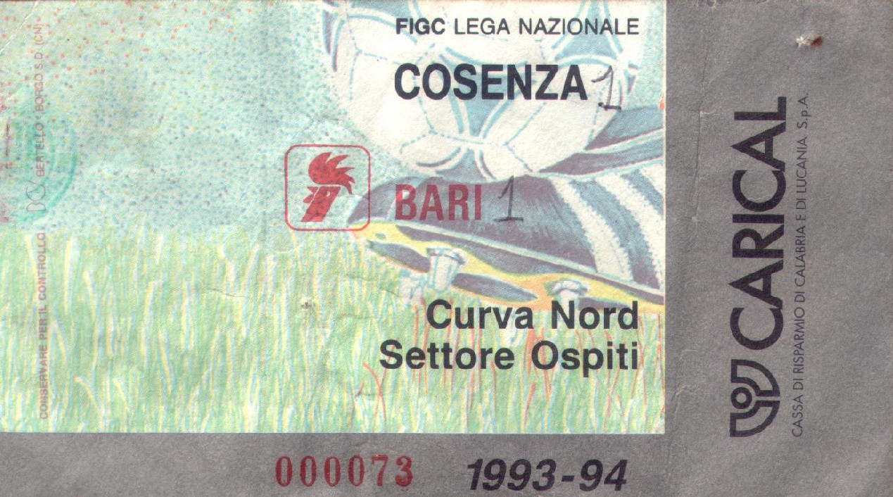 Cosenza-Bari 1993-1994