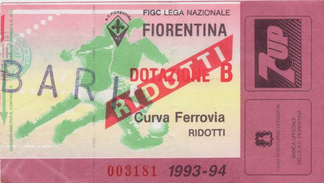 Fiorentina-Bari 93-94