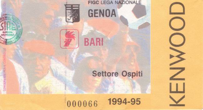 Genoa-Bari 94-95