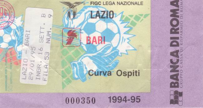 Lazio-Bari 95-95