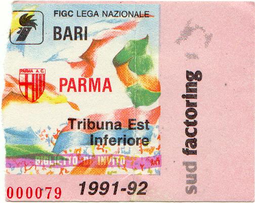 Bari-Parma 1991-1992