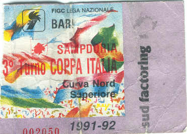 Bari-Sampdoria 91-92 Coppa Italia