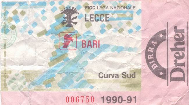 Lecce-Bari 90-91