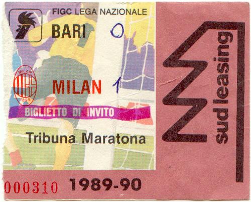 Bari-Milan 1989-1990