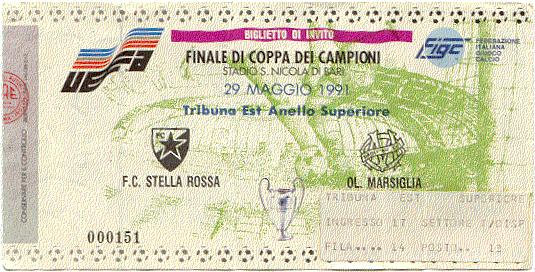 Finale Coppa dei Campioni 1991