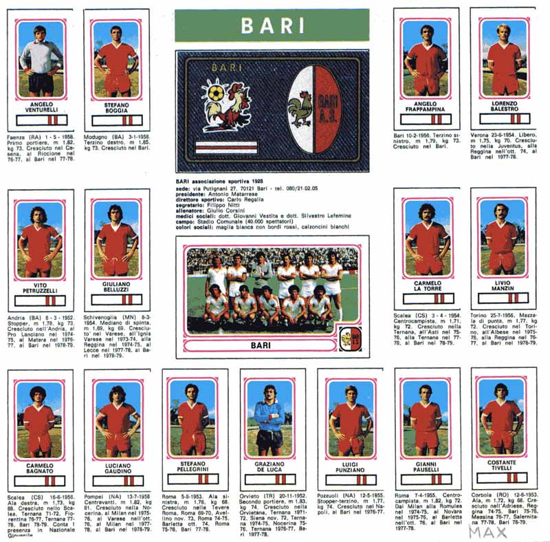 Bari 1978-79 Serie B