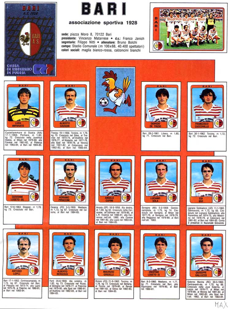 Bari 1984-85