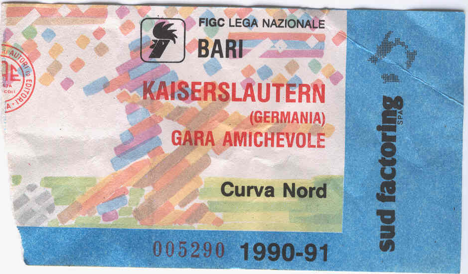 Bari-Kaiserslautern 90-91