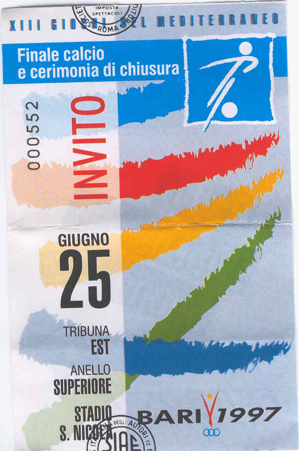 Finale Giochi Mediterraneo 1997