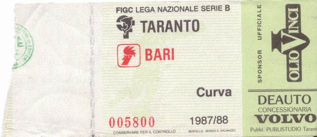 Taranto-Bari 87-88