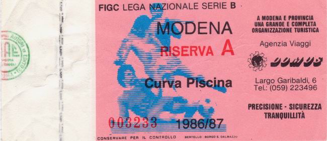 Modena-Bari 86-87