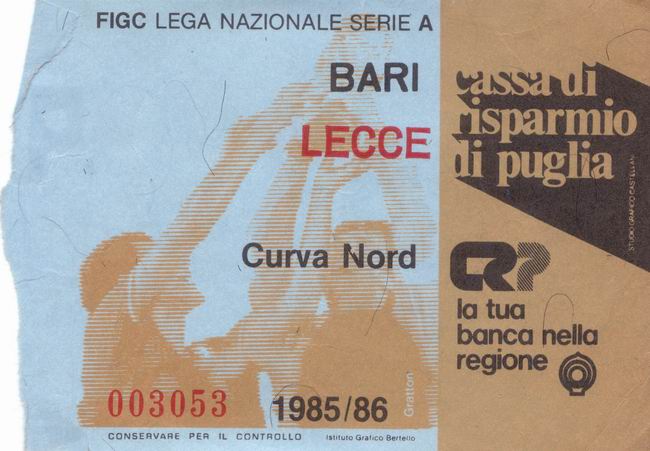 Bari-Lecce 1985/86