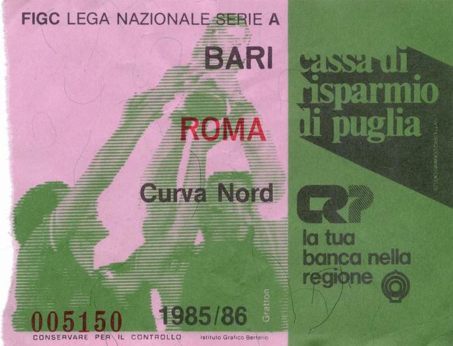 Bari-Roma 1985/86