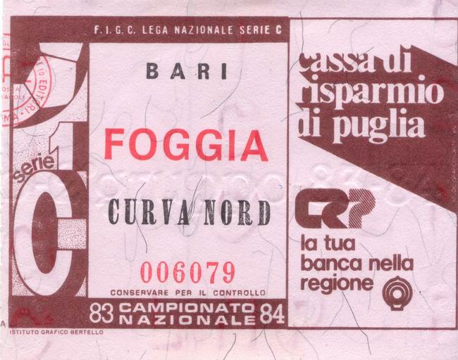 Bari-Foggia 83-84