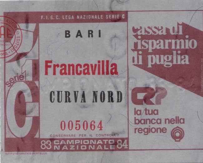 Bari-Francavilla 83-84