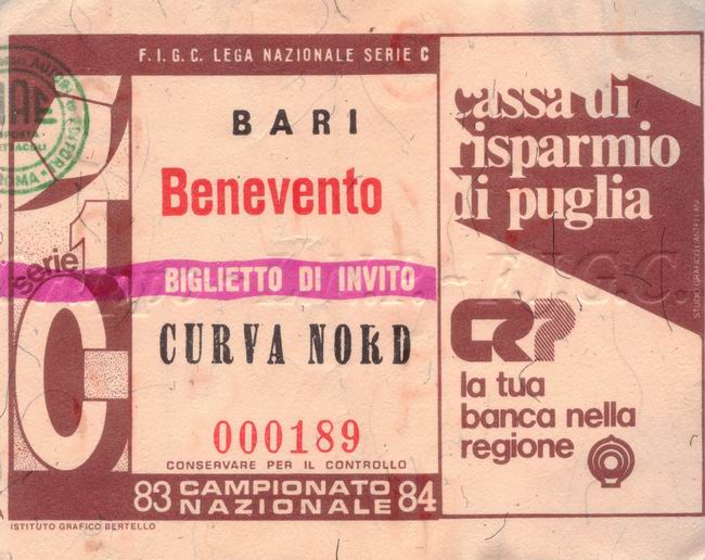 Bari-Benevento 83-84