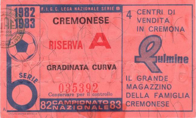 Cremonese-Bari 82-83