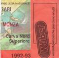 Bari-Monza 1992/93