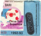 Bari-Cesena 1992-1993