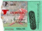 Bari-Cremonese 1994-1995