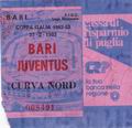 Bari-Juventus 82-83 Coppa Italia